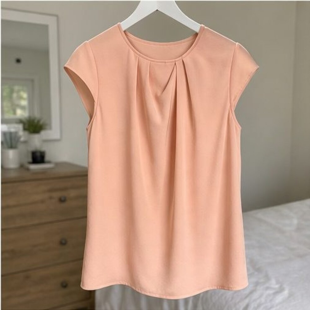 Mauve V Neck Top